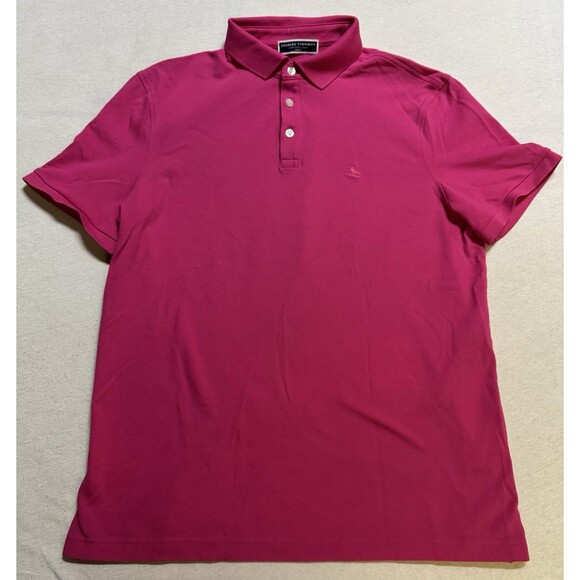 Charles Tyrwhitt Mens Large Pink Polo Shirt Short Sleeve Casual Top Golf Dress - Picture 1 of 9